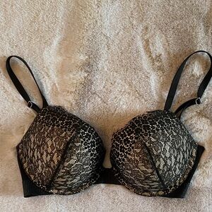 Victoria's Secret Black Lace Bra 34D